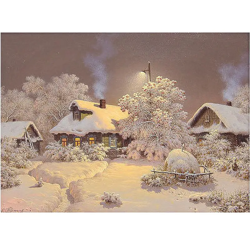 New Arrival 5D Square Diamond Painting Snow house Cross Stitch Kit DIY Set Embroidery Rhinestone Home Decor Needlework AZ007
New Arrival 5D Square Diamond Painting Snow house Cross Stitch Kit DIY Set Embroidery Rhinestone Home Decor Needlework AZ007