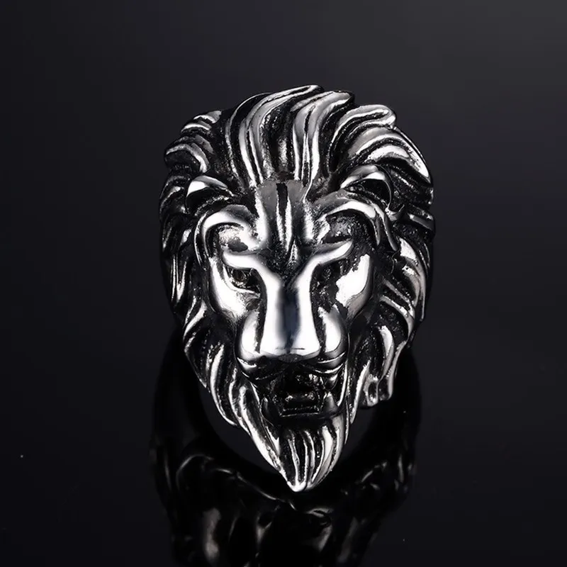 Punk 316L Stainless Steel Ring Titanium Ring Men AFRICAN LION KING Ring US Sizes Animal Jewelry BR1105
Punk 316L Stainless Steel Ring Titanium Ring Men AFRICAN LION KING Ring US Sizes Animal Jewelry BR1105