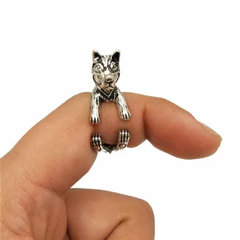 Wholesale Trendy Vintage Adjustable Animal Ring Cute Boho Chic Retro Husky Ring For Women Pet Jewellery Christmas Custom Gift
Wholesale Trendy Vintage Adjustable Animal Ring Cute Boho Chic Retro Husky Ring For Women Pet Jewellery Christmas Custom Gift