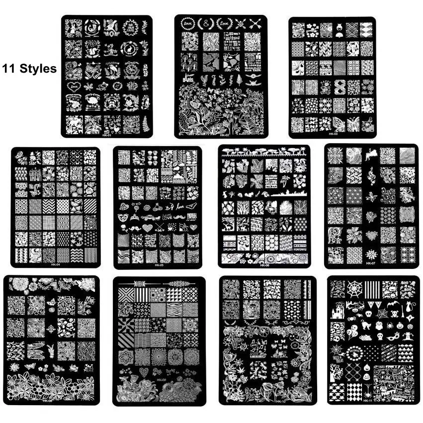 1Pcs HK Image Plate XL Big Flower Butterfly Bird Nail Art Stamping Template, Animal Image Stamp Plate Nail Stamping Plates (11 )
1Pcs HK Image Plate XL Big Flower Butterfly Bird Nail Art Stamping Template, Animal Image Stamp Plate Nail Stamping Plates (11 )
