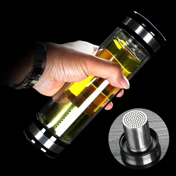 HearTogether Brand Double Wall Water Bottle Leak-Proof Travel Bottles With Tea Filter
HearTogether Brand Double Wall Water Bottle Leak-Proof Travel Bottles With Tea Filter