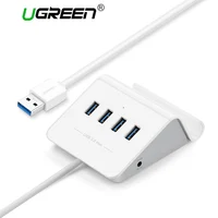 Ugreen USB 3.0 HUB with Phone Holder 4 Port USB HUB USB Splitter Power Adapter for iMac Computer Laptop Accessories HUB USB 3.0 image