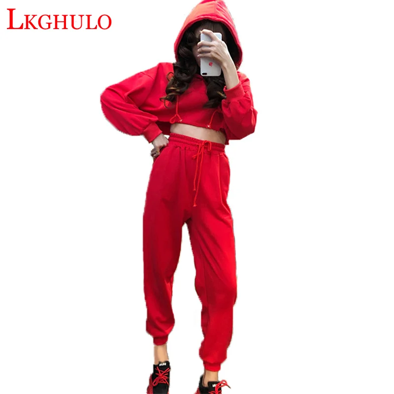 LKGHULO New 2018 2Pcs Women Ladies Tracksuit Crop Hoodies Sweatshirt Pants Sets Leisure Wear Casual Suit A560
LKGHULO New 2018 2Pcs Women Ladies Tracksuit Crop Hoodies Sweatshirt Pants Sets Leisure Wear Casual Suit A560