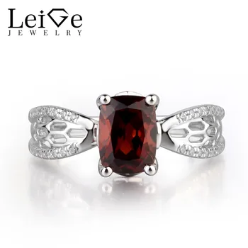 Leige Jewelry Natural Red Garnet Gemstone Cushion Cut Prong Setting Hollow Rings Trendy Gifts For Woman January Birthstone
Leige Jewelry Natural Red Garnet Gemstone Cushion Cut Prong Setting Hollow Rings Trendy Gifts For Woman January Birthstone
