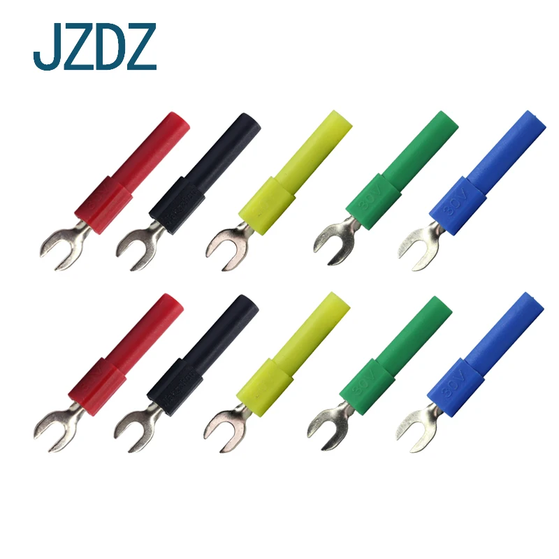 JZDZ J.20015 10 PCS High quality welding free 4mmY type to 4mm safety socket, 4mm banana plug
JZDZ J.20015 10 PCS High quality welding free 4mmY type to 4mm safety socket, 4mm banana plug