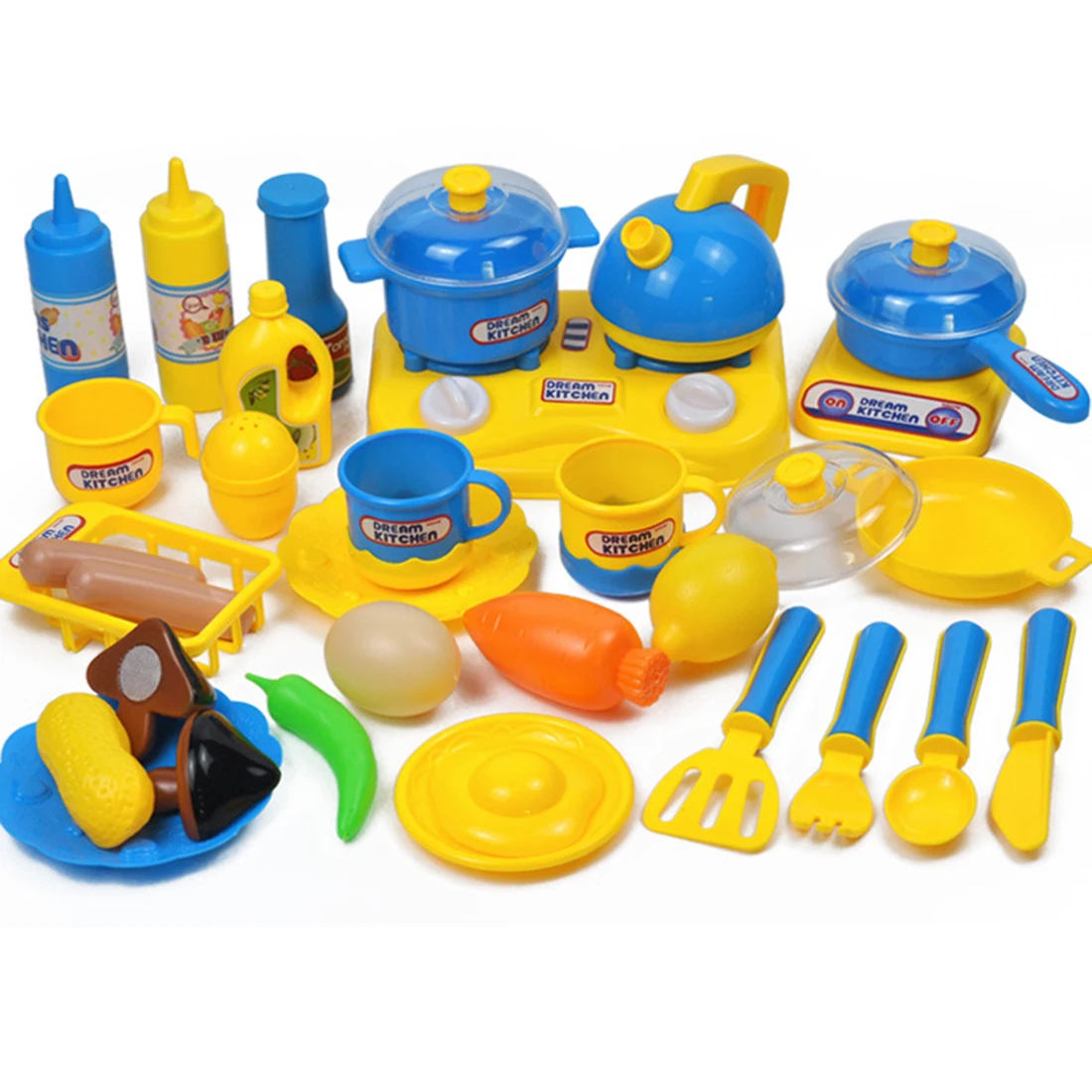 33Pcs Children Pretend & Play Kitchen Cooking Toy Set Home Educational Toy Toys for Boys 8 Years Children Miniature Kitchenware
33Pcs Children Pretend & Play Kitchen Cooking Toy Set Home Educational Toy Toys for Boys 8 Years Children Miniature Kitchenware