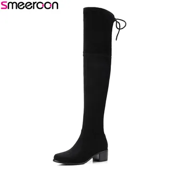 Smeeroon new popular autumn winter boots slip on round toe over the knee boots med heels women boots wedding shoes
Smeeroon new popular autumn winter boots slip on round toe over the knee boots med heels women boots wedding shoes
