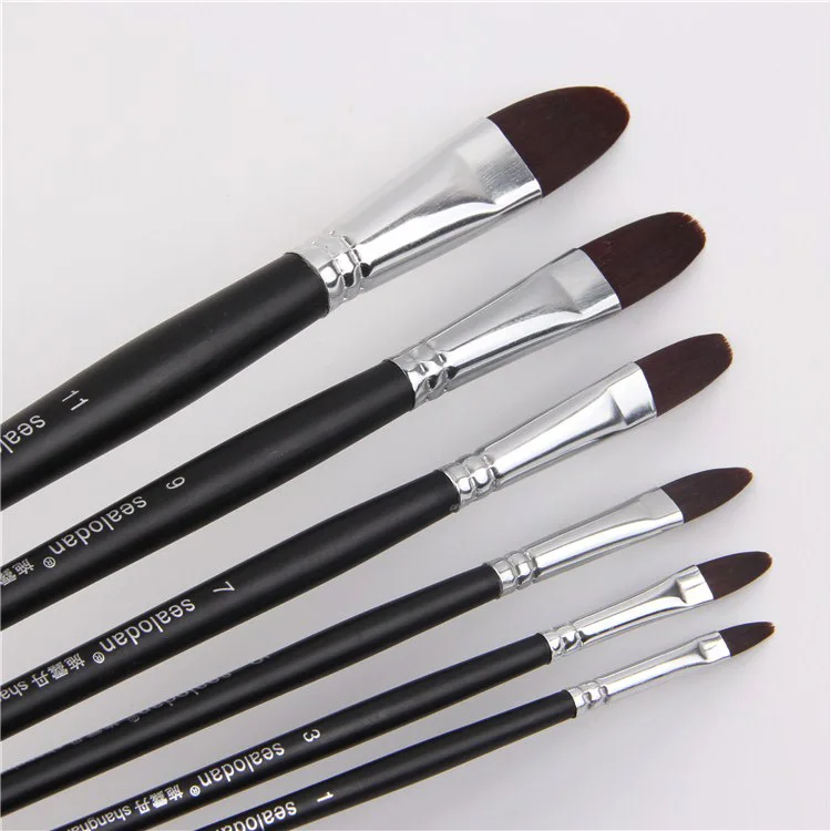 Factory direct highgrade paint brush set nylon hair black Scrub Pole brush tongue peak paint wholesale acrylic paints paintbrush
Factory direct highgrade paint brush set nylon hair black Scrub Pole brush tongue peak paint wholesale acrylic paints paintbrush
