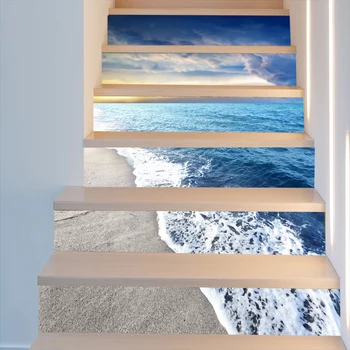 18*100cm 6pcs DIY creative sunshine waterfall wall decal for stairs 3D vinyl waterproof stair sticker home decor poster AP27 
18*100cm 6pcs DIY creative sunshine waterfall wall decal for stairs 3D vinyl waterproof stair sticker home decor poster AP27
