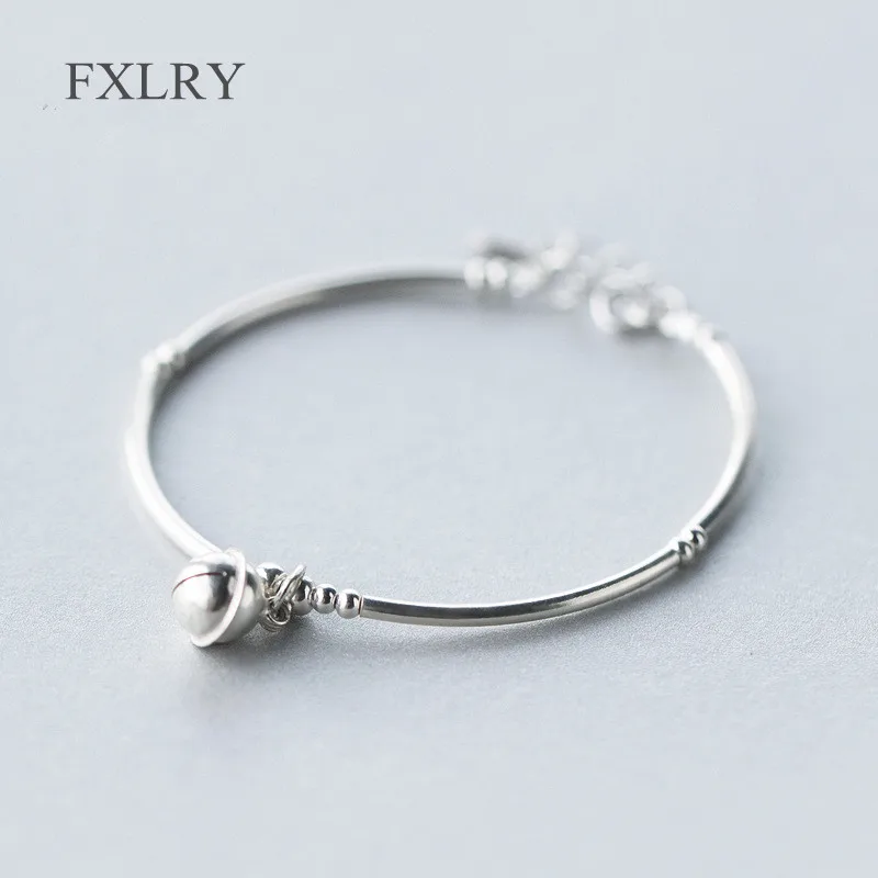FXLRY S925 Sterling Silver Jewelry Jingle Bell Thin Bangle Bracelet charms with lucky beads design Hot Selling
FXLRY S925 Sterling Silver Jewelry Jingle Bell Thin Bangle Bracelet charms with lucky beads design Hot Selling