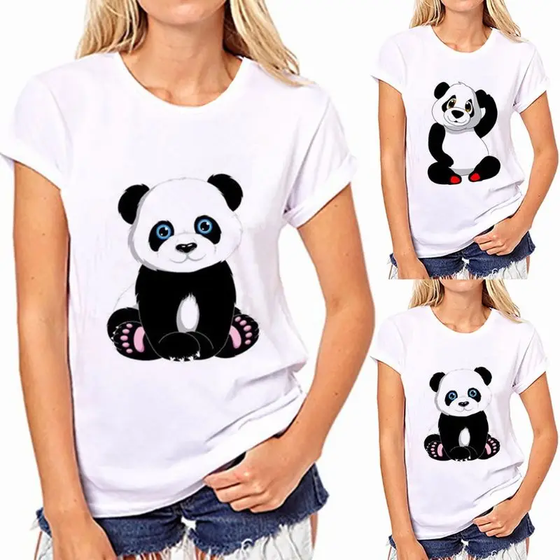 KLV Cute Panda Pattern Women Summer T-Shirt Fashion Female Short Sleeve Popular Loose Pullover Tops Casual Harajuku T Shirt
KLV Cute Panda Pattern Women Summer T-Shirt Fashion Female Short Sleeve Popular Loose Pullover Tops Casual Harajuku T Shirt
