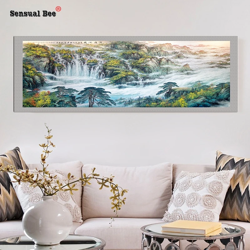 1PCS Chinese Style Majestic Fairyland Ink Painting Wall Stickers Living Room Study Wall Decals Self-sticking Waterproof Poster
1PCS Chinese Style Majestic Fairyland Ink Painting Wall Stickers Living Room Study Wall Decals Self-sticking Waterproof Poster