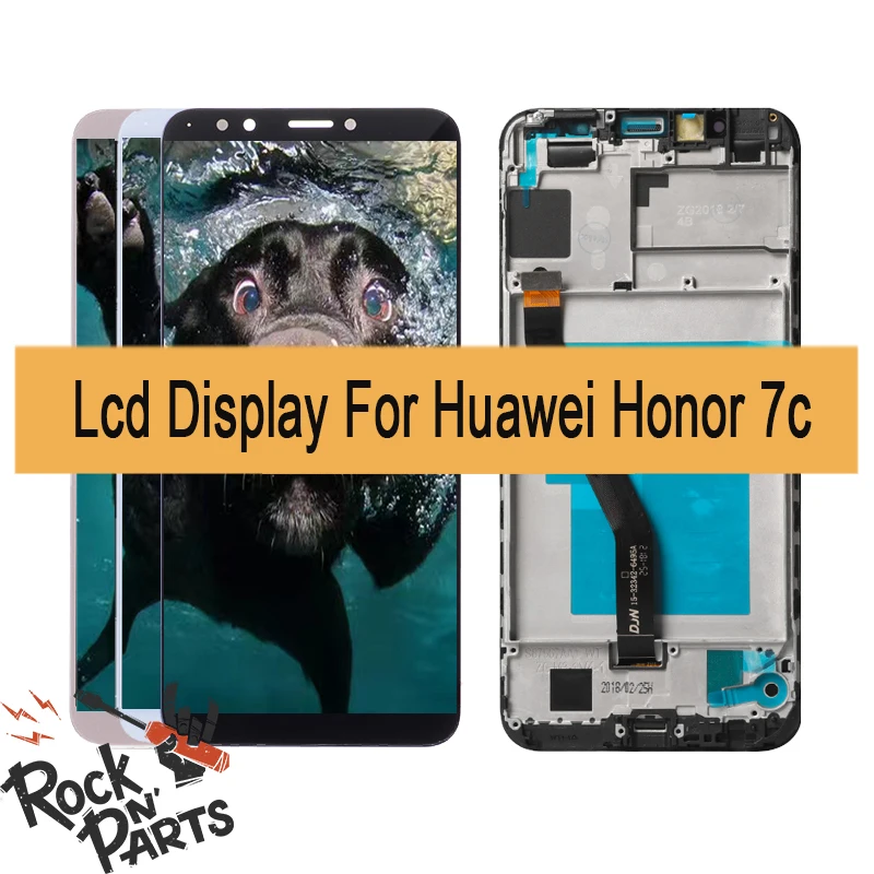 AAA 5.7 ''& for Huawei Honor 7C LCD Display Touch Screen Assembly Replacement with frame ATU LX1 / L21 aum-L41 Aum-L41
AAA 5.7 ''& for Huawei Honor 7C LCD Display Touch Screen Assembly Replacement with frame ATU LX1 / L21 aum-L41 Aum-L41