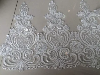 trims for veils special embroidered french Lace Fabric 10 yards/lot CiCi-61001 with beads
trims for veils special embroidered french Lace Fabric 10 yards/lot CiCi-61001 with beads