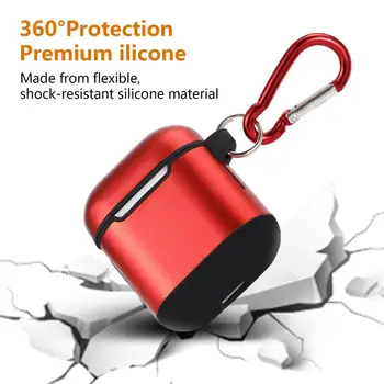 Luxury metal Earphone Headset Accessories Silicone+ aluminium alloy case For Apple Airpods 1&2 Wireless Bluetooth Headset bags
Luxury metal Earphone Headset Accessories Silicone+ aluminium alloy case For Apple Airpods 1&2 Wireless Bluetooth Headset bags