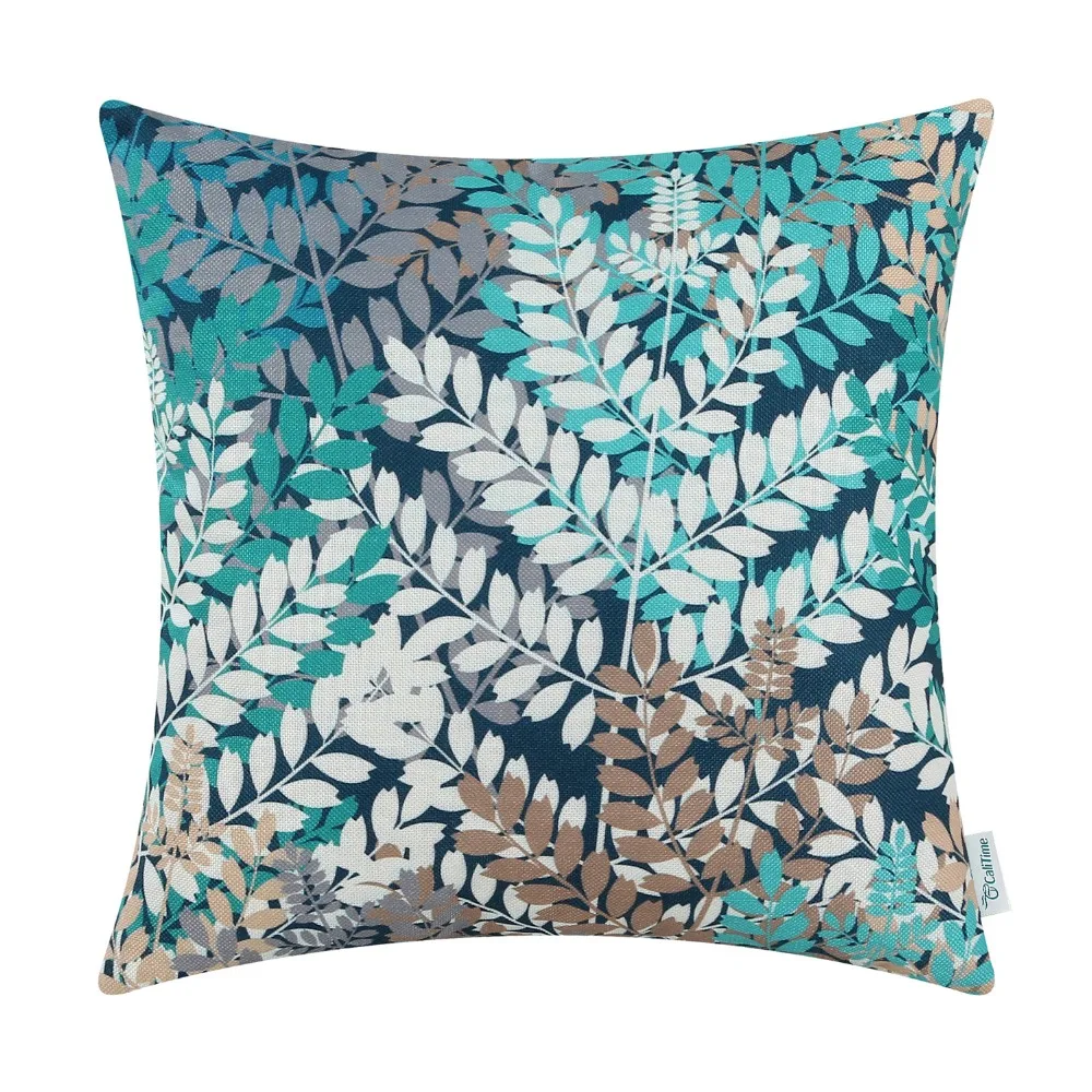 CaliTime Canvas Throw Pillow Cover Case for Couch Sofa Home Decor Natural Lush Leaves 18 X 18 Inches Teal
CaliTime Canvas Throw Pillow Cover Case for Couch Sofa Home Decor Natural Lush Leaves 18 X 18 Inches Teal