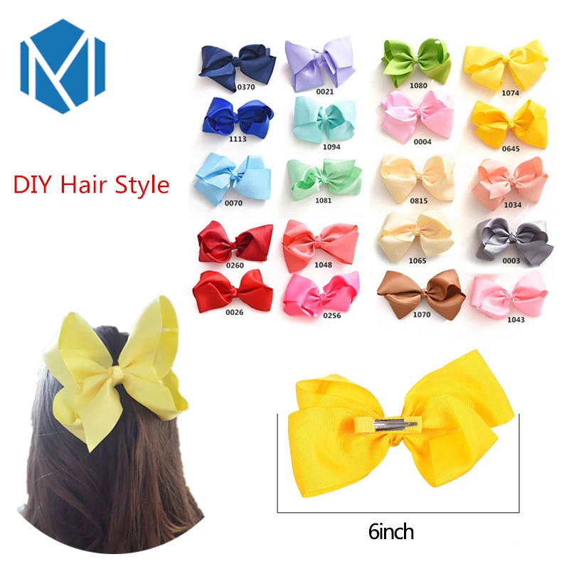 M MISM New Arrival 1 Piece Colorful 6" Grosgrain Ribbon Hair Bows Accessories With Clip Boutique Bow Hairpins Hair Ornaments
M MISM New Arrival 1 Piece Colorful 6" Grosgrain Ribbon Hair Bows Accessories With Clip Boutique Bow Hairpins Hair Ornaments