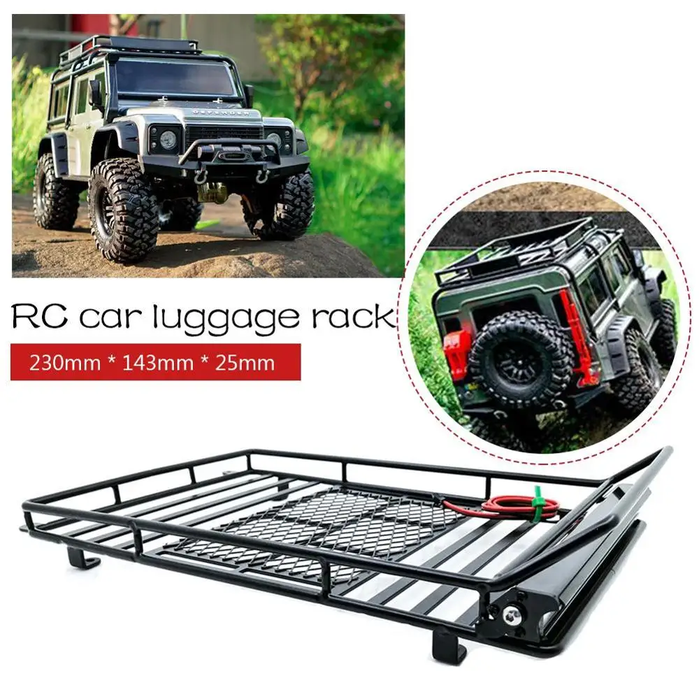 RC Metal Luggage Rack With LED Light for 1/10 RC Crawler Axial Scx10 Traxxas TRX4 D90 D110 Tamiya Simulation Upgrade Parts
RC Metal Luggage Rack With LED Light for 1/10 RC Crawler Axial Scx10 Traxxas TRX4 D90 D110 Tamiya Simulation Upgrade Parts