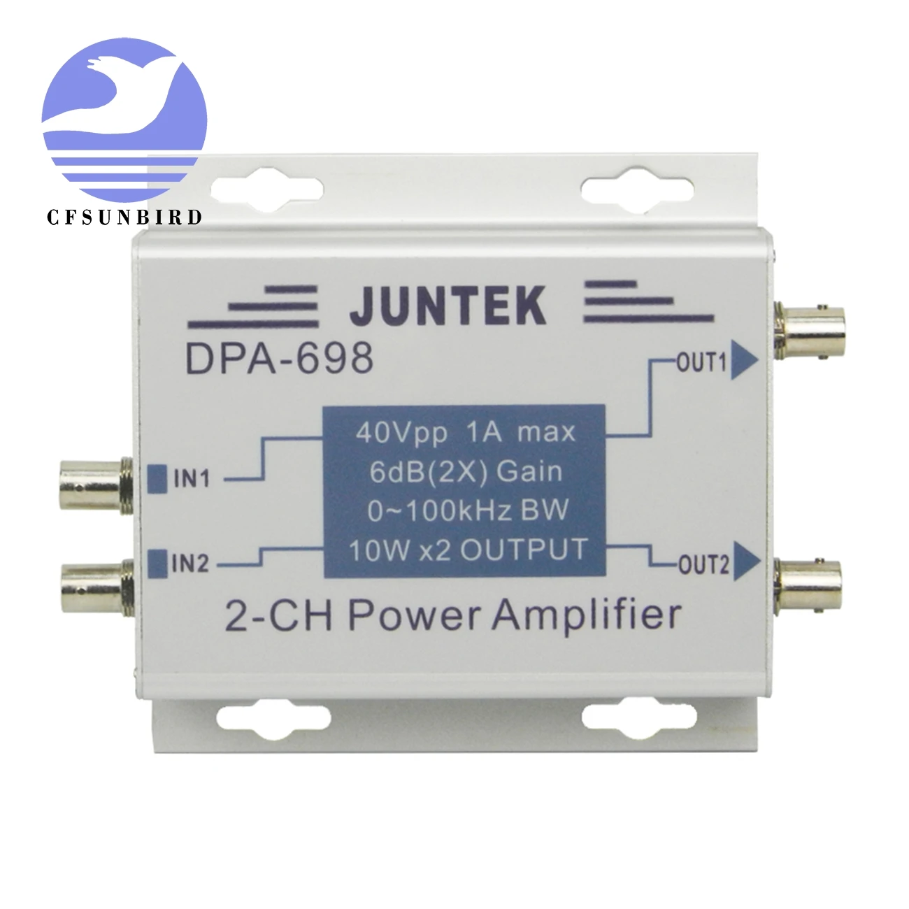 DPA-698 high power dual channel DDS function signal generator power amplifier DC power amplifier 40Vpp
DPA-698 high power dual channel DDS function signal generator power amplifier DC power amplifier 40Vpp