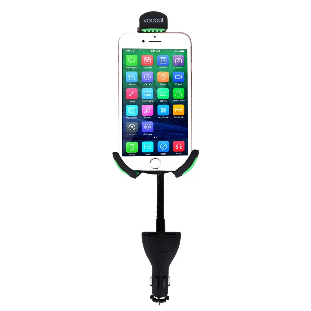 Universal 360 Rotating Gooseneck Car-Charger Mount 2.1A Dual USB Charging Holder Stand for GPS Phone Support Telephone Voiture
Universal 360 Rotating Gooseneck Car-Charger Mount 2.1A Dual USB Charging Holder Stand for GPS Phone Support Telephone Voiture