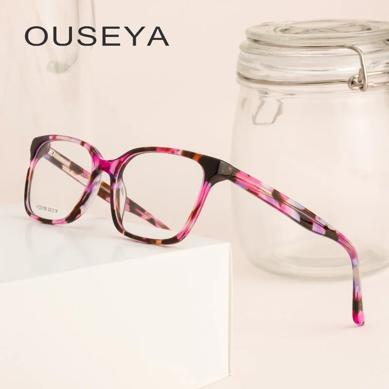 Acetate Women Vintage Eyeglasses Frame Clear Transparent Design Glasses Women Optical #HT22109
Acetate Women Vintage Eyeglasses Frame Clear Transparent Design Glasses Women Optical #HT22109