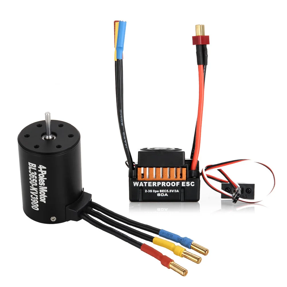 Waterproof 60A C + BL 3650 3900KV Brushless Motor Fits For 1/10 RC Car Truck Racing -17 YJS Dropship
Waterproof 60A C + BL 3650 3900KV Brushless Motor Fits For 1/10 RC Car Truck Racing -17 YJS Dropship