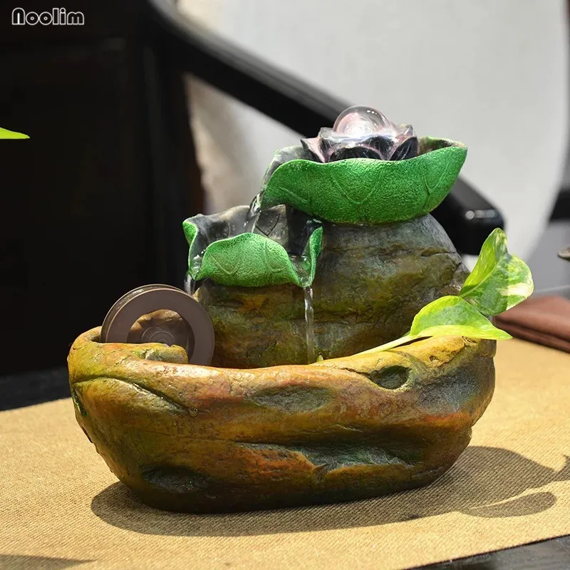 Lotus Rockery Water Fountain Water Wheel Lucky Humidification Home Decoration Craft Gift Living Room Office Desktop Ornaments
Lotus Rockery Water Fountain Water Wheel Lucky Humidification Home Decoration Craft Gift Living Room Office Desktop Ornaments