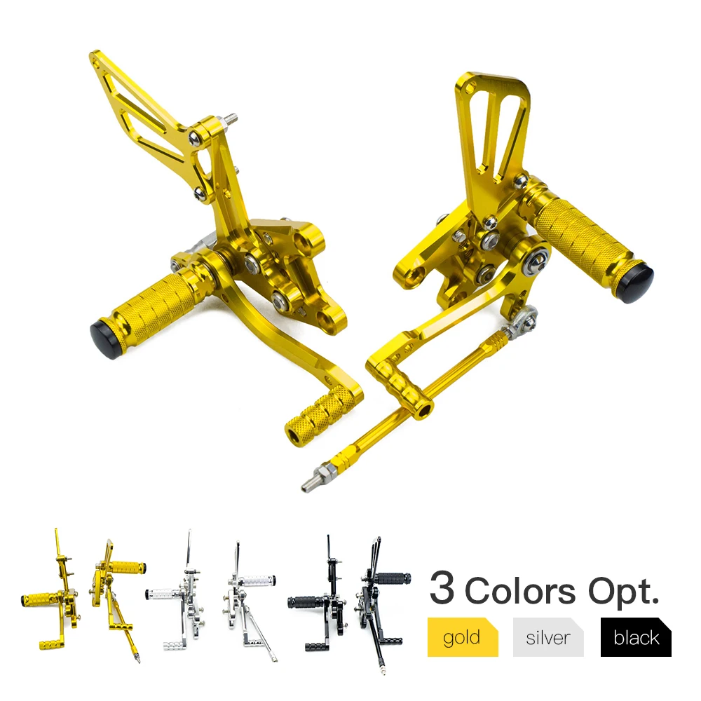 Adjustable Rearset Footrests Rear Sets Foot Pegs For Suzuki GSXR600 GSXR750 GSXR1000 GSX-R GSXR 600 750 1000 SV400/S SV650/S/A
Adjustable Rearset Footrests Rear Sets Foot Pegs For Suzuki GSXR600 GSXR750 GSXR1000 GSX-R GSXR 600 750 1000 SV400/S SV650/S/A