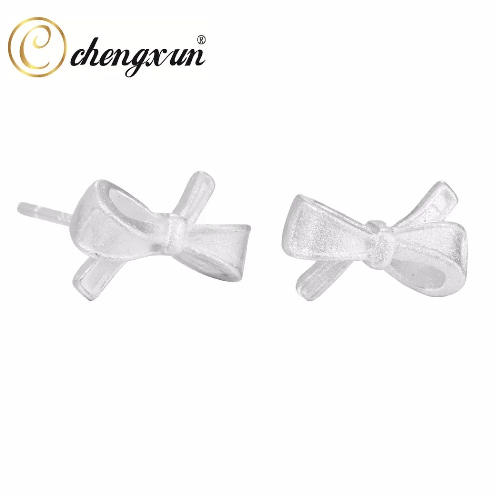 CHENGXUN 1 Pair Cute Lovely Bowknot Ribbon Post Stud Earrings Christmas Gift Silver Earrings for Sweety Girls
CHENGXUN 1 Pair Cute Lovely Bowknot Ribbon Post Stud Earrings Christmas Gift Silver Earrings for Sweety Girls