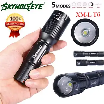 Super 5Mode Zoomable XML T6 LED 18650/AAA Flashlight Focus Torch Lamp Adjustable powerful led flashlight lampada led #4S3
Super 5Mode Zoomable XML T6 LED 18650/AAA Flashlight Focus Torch Lamp Adjustable powerful led flashlight lampada led #4S3