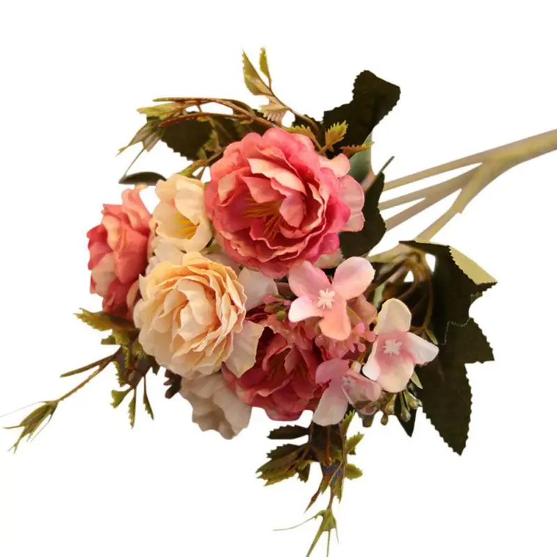 European Pretty Wedding Bride Flower Mini Gorgeous Artificial Peony Bouquet Flores Artificiais Flowers Home Decoration
European Pretty Wedding Bride Flower Mini Gorgeous Artificial Peony Bouquet Flores Artificiais Flowers Home Decoration