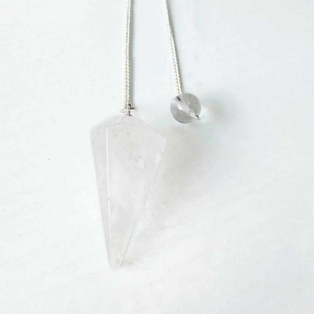 Natural Rock Clear Quartz Crystal Pendant Pendulum Divination Crystal Healing Dowsing Tool 12 Faceted Stone 1pc Wholesale
Natural Rock Clear Quartz Crystal Pendant Pendulum Divination Crystal Healing Dowsing Tool 12 Faceted Stone 1pc Wholesale