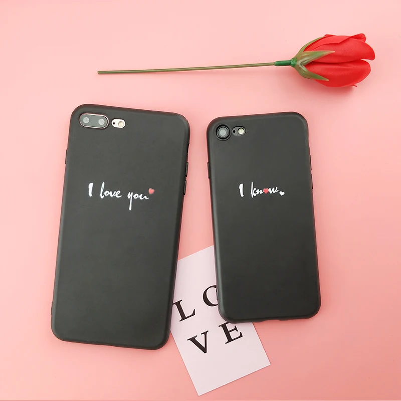 Phone Case For iPhone 7 7plus 8 8plus Case i love you and i konw Text Sweetheart Soft Case For iPHONE 5s 6 6S 6PLUS X XS XR SE 5
Phone Case For iPhone 7 7plus 8 8plus Case i love you and i konw Text Sweetheart Soft Case For iPHONE 5s 6 6S 6PLUS X XS XR SE 5