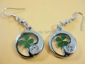 FREE SHIPPING wholesale 18 pair Shamrock Four Leaf Clover Crystal Stone Earring LUCKY
FREE SHIPPING wholesale 18 pair Shamrock Four Leaf Clover Crystal Stone Earring LUCKY