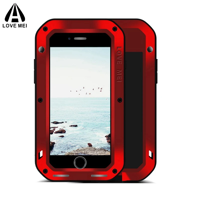 Love mei Aluminum Metal Cover For iphone 8 Cases Armor Shockproof + Gorilla Glass Full Body Phone Cover For iphone 8 Plus Case
Love mei Aluminum Metal Cover For iphone 8 Cases Armor Shockproof + Gorilla Glass Full Body Phone Cover For iphone 8 Plus Case