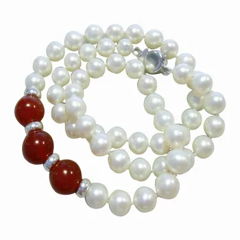 Eternal wedding Women Gift word 925 Sterling real 7-8mm round natural pearl stone necklace, authentic send mother, mother
Eternal wedding Women Gift word 925 Sterling real 7-8mm round natural pearl stone necklace, authentic send mother, mother