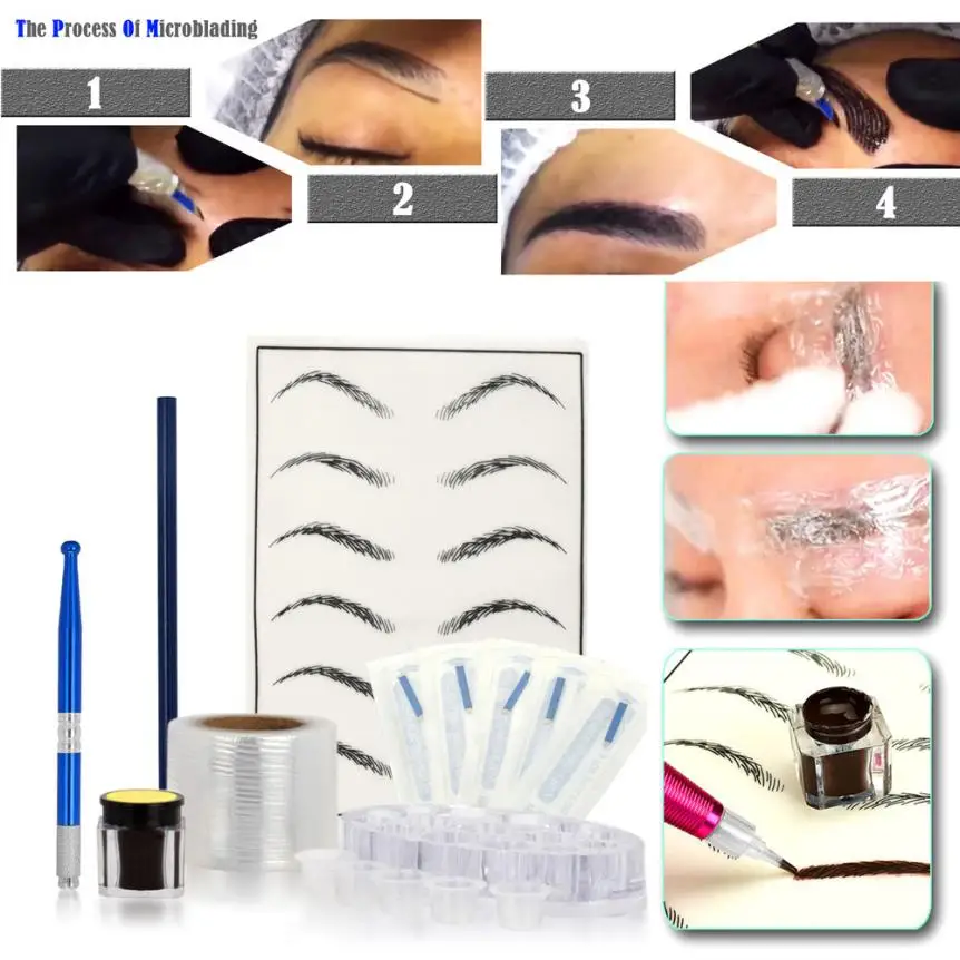 Microblading Practice Skin HandMade Pen Makeup Eyebrow Tattoo Needle Pigment Kit Women's Fashion Drop Shipping Y1227
Microblading Practice Skin HandMade Pen Makeup Eyebrow Tattoo Needle Pigment Kit Women's Fashion Drop Shipping Y1227