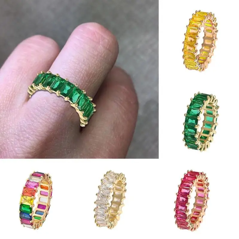 Eternity Promise Ring AAA Zircon Stone Sterling Silver Engagement Wedding Micro Pave Rainbow Rings for Women Jewelry
Eternity Promise Ring AAA Zircon Stone Sterling Silver Engagement Wedding Micro Pave Rainbow Rings for Women Jewelry