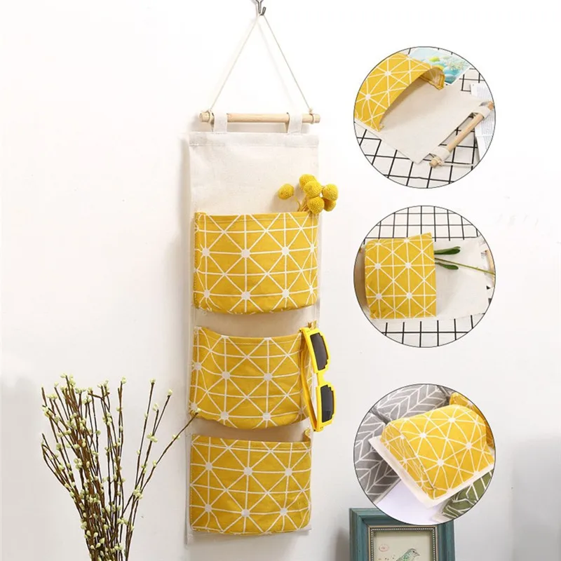Creative Waterproof Cotton Linen Wall Hanging Storage Bag Multi Pockets Organizers Debris Storage Bag for Bedroom Bathroom
Creative Waterproof Cotton Linen Wall Hanging Storage Bag Multi Pockets Organizers Debris Storage Bag for Bedroom Bathroom