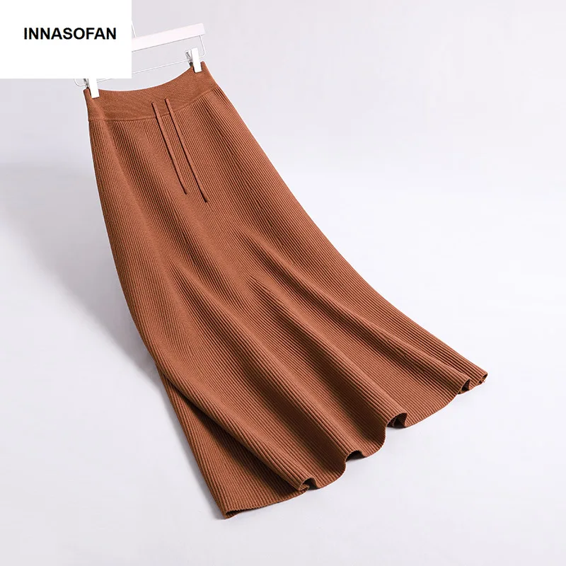INNASOFAN knitted skirt for women Spring-Summer skirt high waist Euro-American fashionable elegant skirt solid color
INNASOFAN knitted skirt for women Spring-Summer skirt high waist Euro-American fashionable elegant skirt solid color
