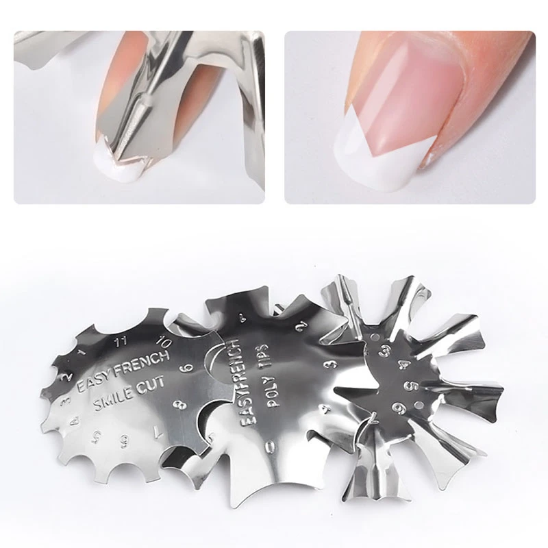 Easy French Line Edge Nail Tool Smile Cutter Nail Stencil Edge Trimmer Multi-size Nail Manicure Nail Art Styling Tool Set
Easy French Line Edge Nail Tool Smile Cutter Nail Stencil Edge Trimmer Multi-size Nail Manicure Nail Art Styling Tool Set