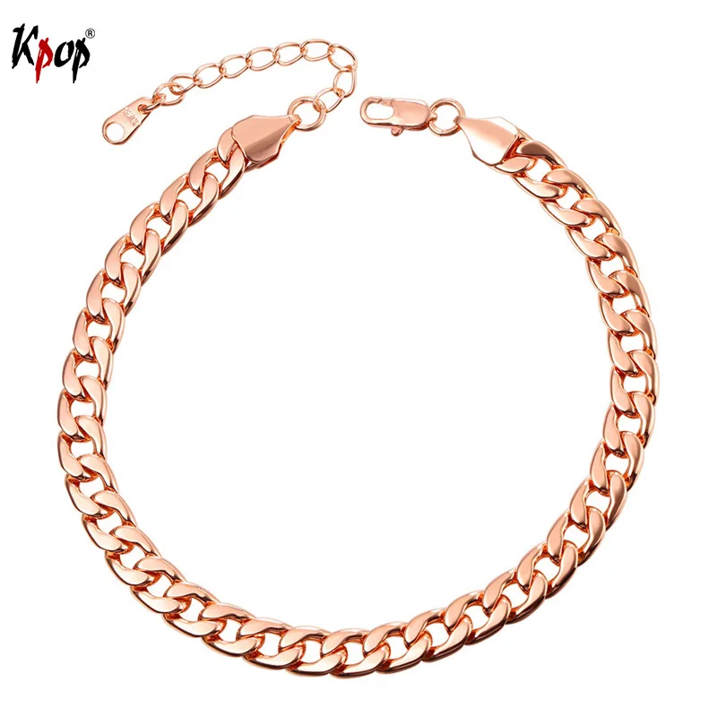 Kpop Rose Gold/Gold/Silver Color Anklet Bracelet Trendy Jewelry with Adjustable Length For Women A755
Kpop Rose Gold/Gold/Silver Color Anklet Bracelet Trendy Jewelry with Adjustable Length For Women A755