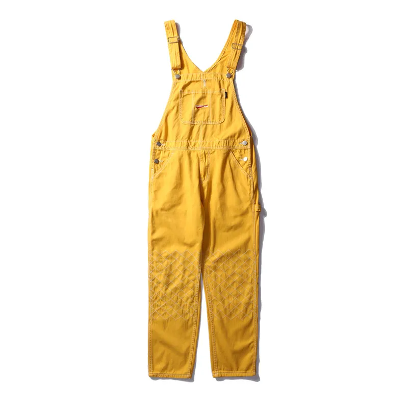 yellow mens overalls