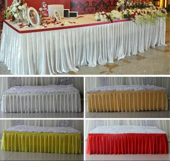 Fashion colorful ice silk table skirts table cloth runner decor wedding table cover skirt/ hotel party table decoration
Fashion colorful ice silk table skirts table cloth runner decor wedding table cover skirt/ hotel party table decoration
