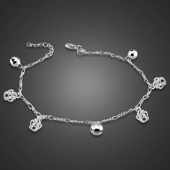 Fashion new crown pendant anklets, women solid 925 silver 26cm anklets.Lovely girl bell anklets, charming lady silver jewelry
Fashion new crown pendant anklets, women solid 925 silver 26cm anklets.Lovely girl bell anklets, charming lady silver jewelry