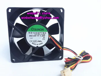 Brand new 80*80*25mm 8cm blower fan KD1208PTB3 12V 1.0W dual ball bearings ~