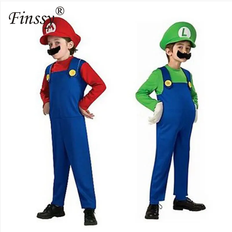 Super Mario Cosplay Costume for Boys Mario Luigi Brother Halloween Costume for Kids Children Girls Fantasia Cosplay Jumpsuit
Super Mario Cosplay Costume for Boys Mario Luigi Brother Halloween Costume for Kids Children Girls Fantasia Cosplay Jumpsuit
