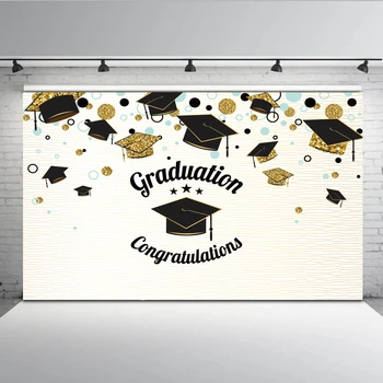 Graduation Congratulations Photography Backdrop Golden Black Graduation Cap Graduated Photo Background Studio Props W-1415
Graduation Congratulations Photography Backdrop Golden Black Graduation Cap Graduated Photo Background Studio Props W-1415
