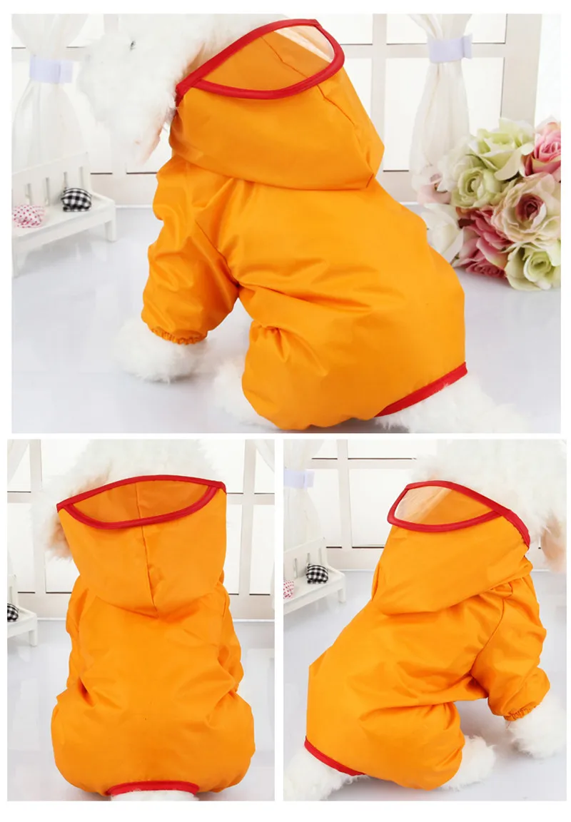 Pet Dogs Raincoat Waterproof Overalls Goods for Pets Poncho Rain Coat for Chihuahua Teddy Small Dogs14