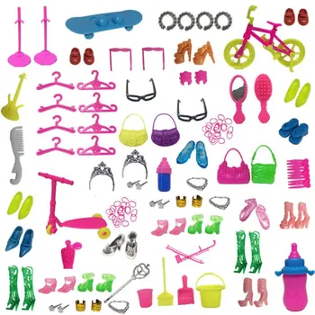 NK 50 Items Randomly Doll Accessories Hangers DIY Toys Shoe Bags Stand For Barbie Doll Dress Up Gift Play House Child Toys DZ
NK 50 Items Randomly Doll Accessories Hangers DIY Toys Shoe Bags Stand For Barbie Doll Dress Up Gift Play House Child Toys DZ